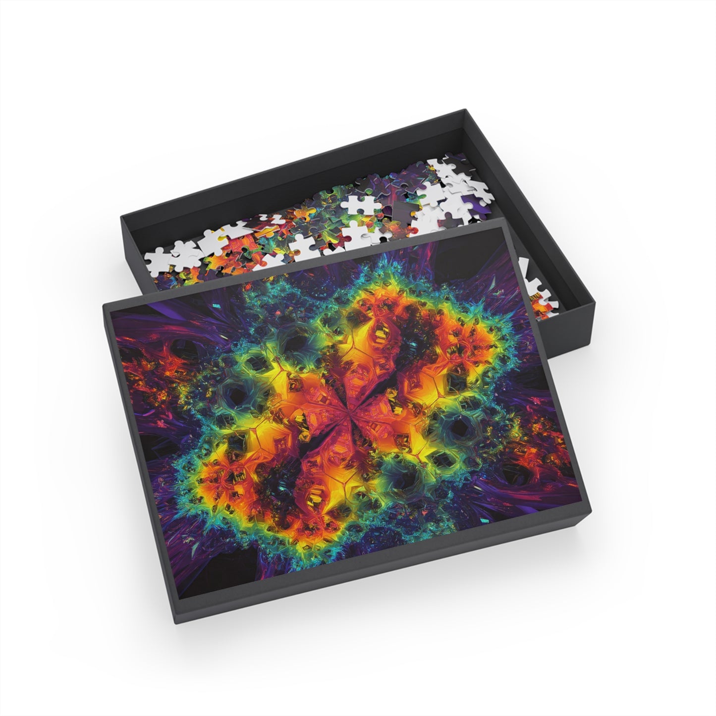 010 - Fractal Puzzle (96, 252, 500, 1000-Piece) - Fun Family Activity and Gift