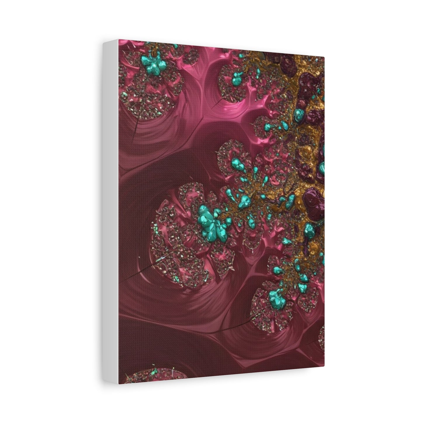 Abstract Art Canvas Print - Vibrant Fractal Design for Home Decor