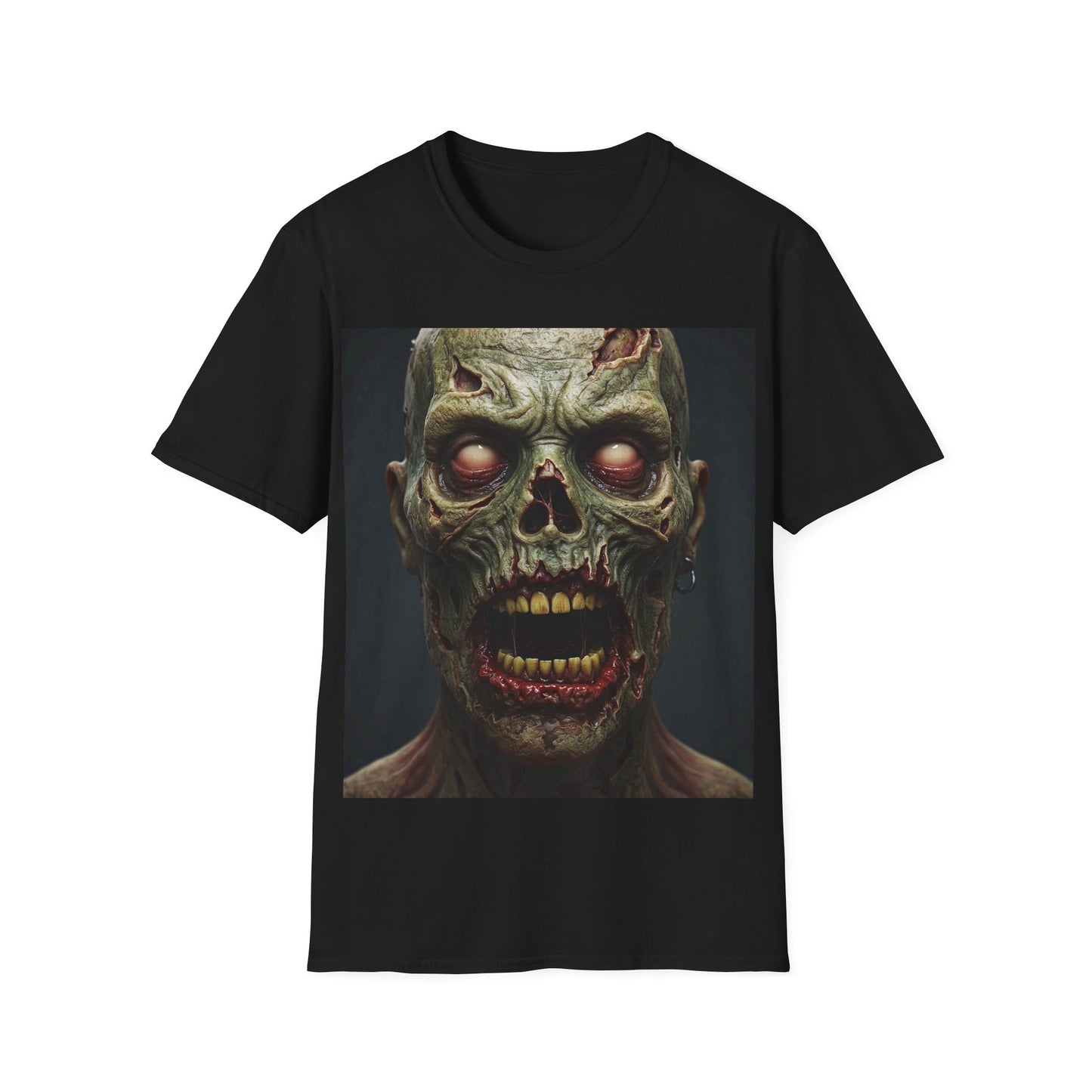 UK - Zombie Apocalypse Apocalyptic Portrait Tee, bold, decaying zombie graphic