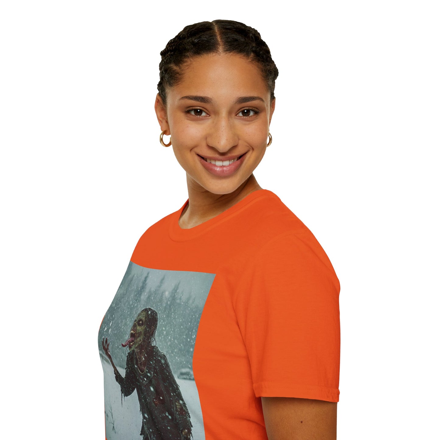 Chilling Horror Graphic Tee - Unisex Softstyle T-Shirt with Spooky Design