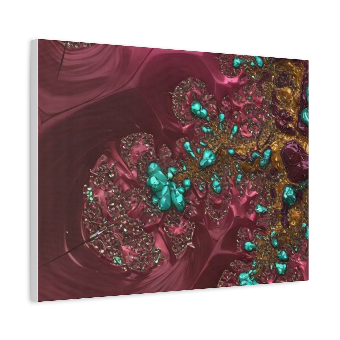 Abstract Art Canvas Print - Vibrant Fractal Design for Home Decor