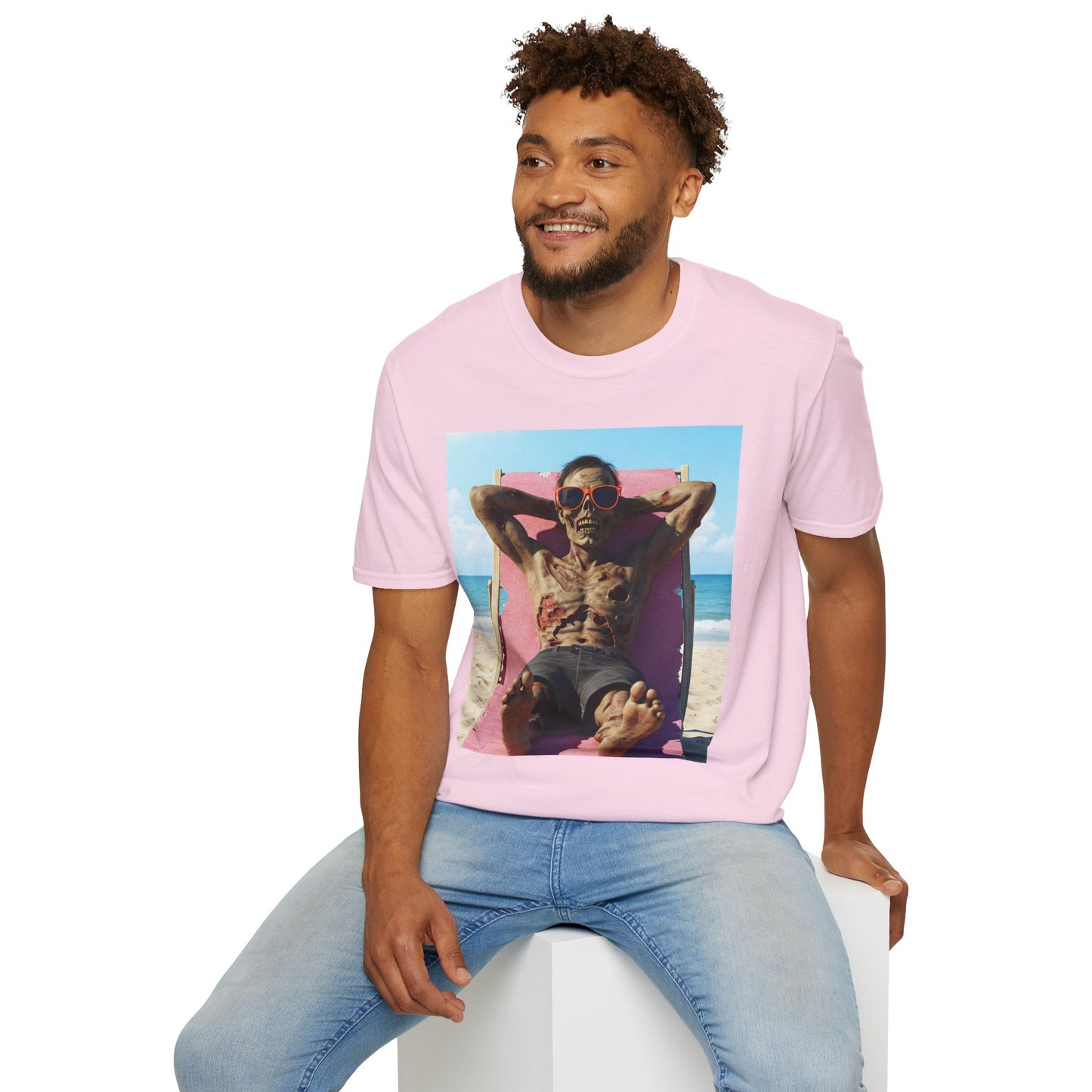 Beach Vibes Skeleton Unisex T-Shirt - Cool Summer Graphic Tee