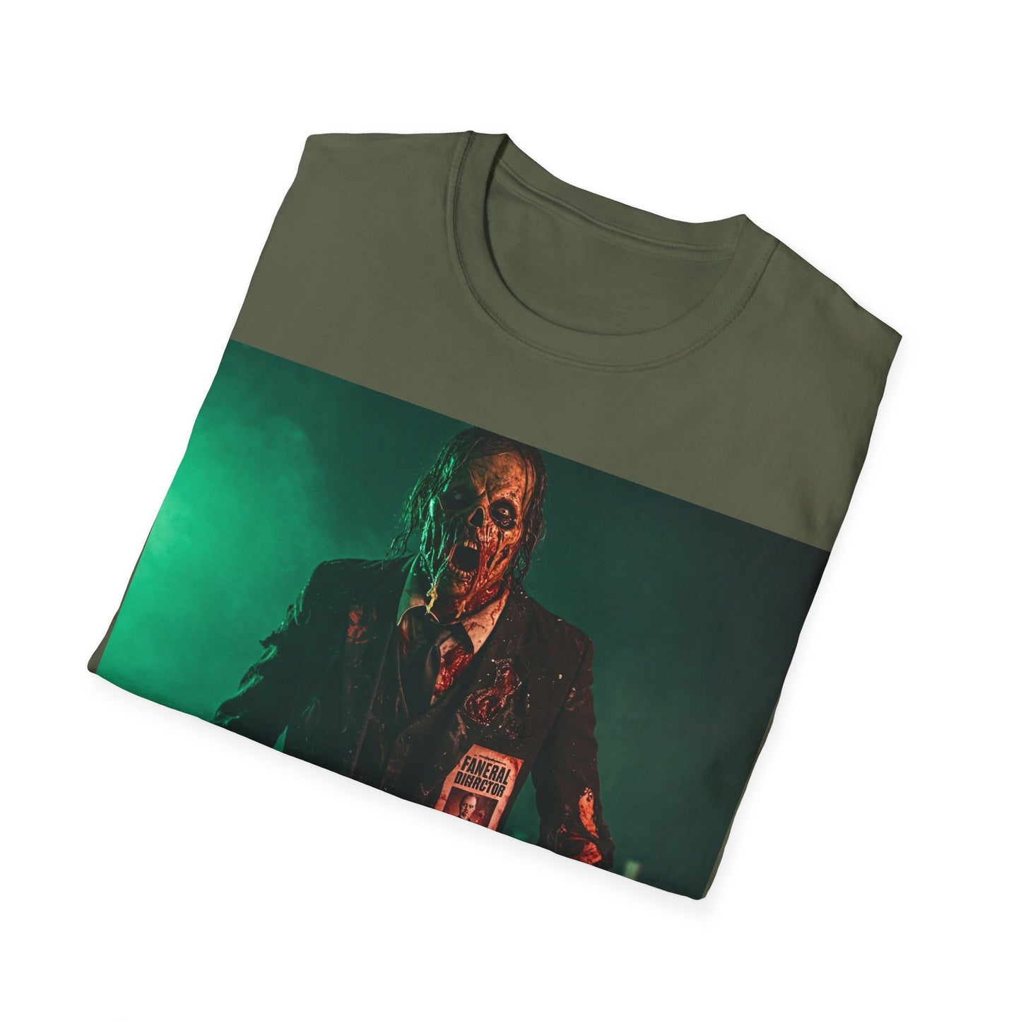 UK - Horror-Inspired Unisex Softstyle T-Shirt - Spooky Halloween Graphic Tee