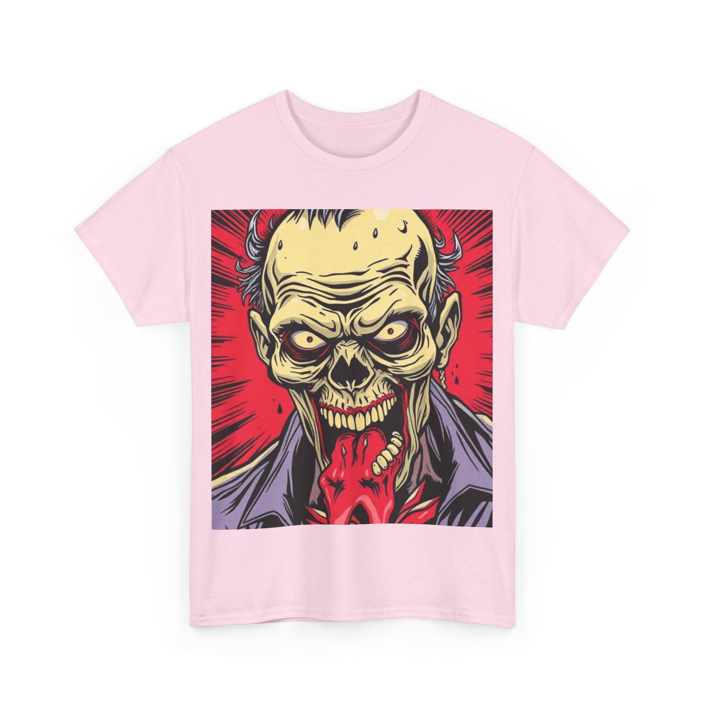UK - Unisex Heavy Cotton Tee - Horror Skull Graphic Tee