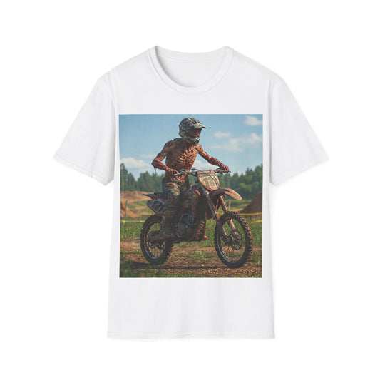 UK - Motorcycle Apocalyptic Portrait Tee, bold, decaying zombie graphic