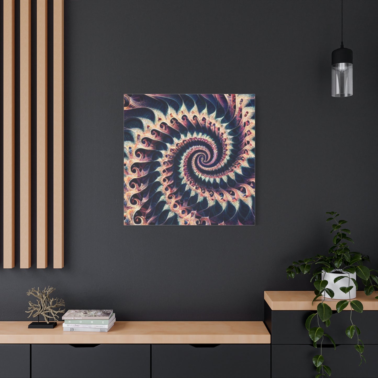 Abstract Spiral Art Canvas Print - Modern Home Decor for Art Lovers