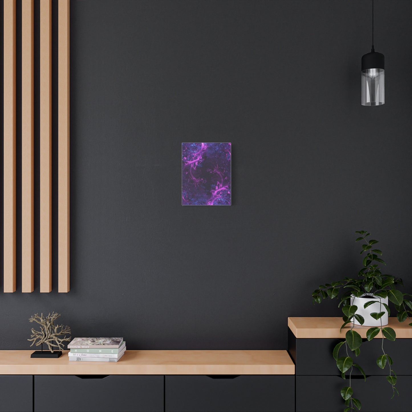 Abstract Purple Fractal Canvas Print - Artistic Wall Décor