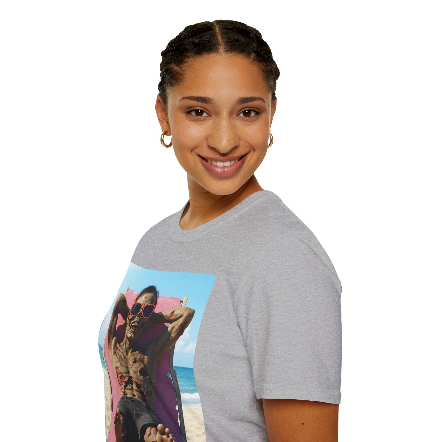 Beach Vibes Skeleton Unisex T-Shirt - Cool Summer Graphic Tee