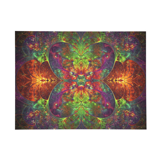 Colorful Mandala Puzzle (96, 252, 500, 1000-Piece) - Perfect for Family Game Night