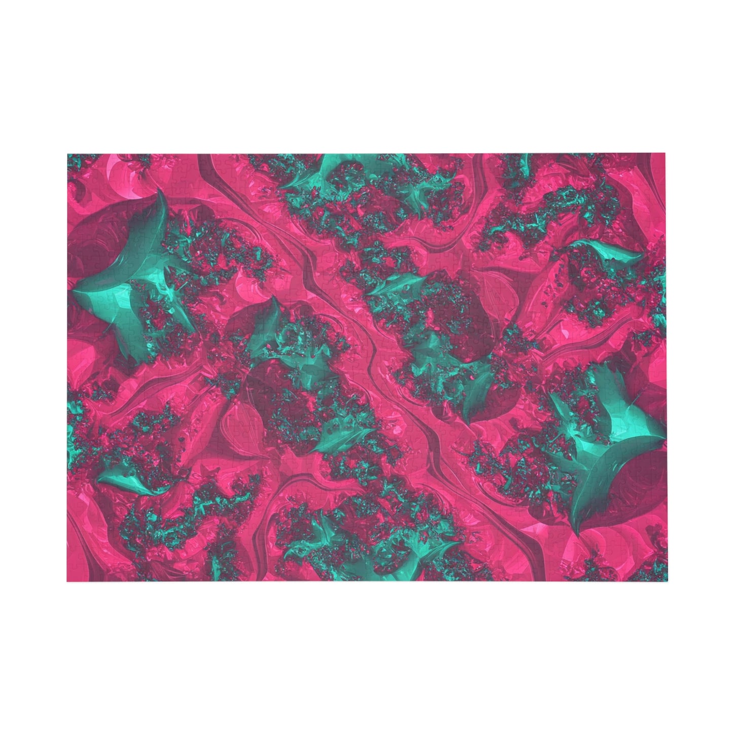 Abstract Fractal Puzzle – 96, 252, 500, 1000 Pieces – Vibrant Artistic Design for Relaxation and Fun