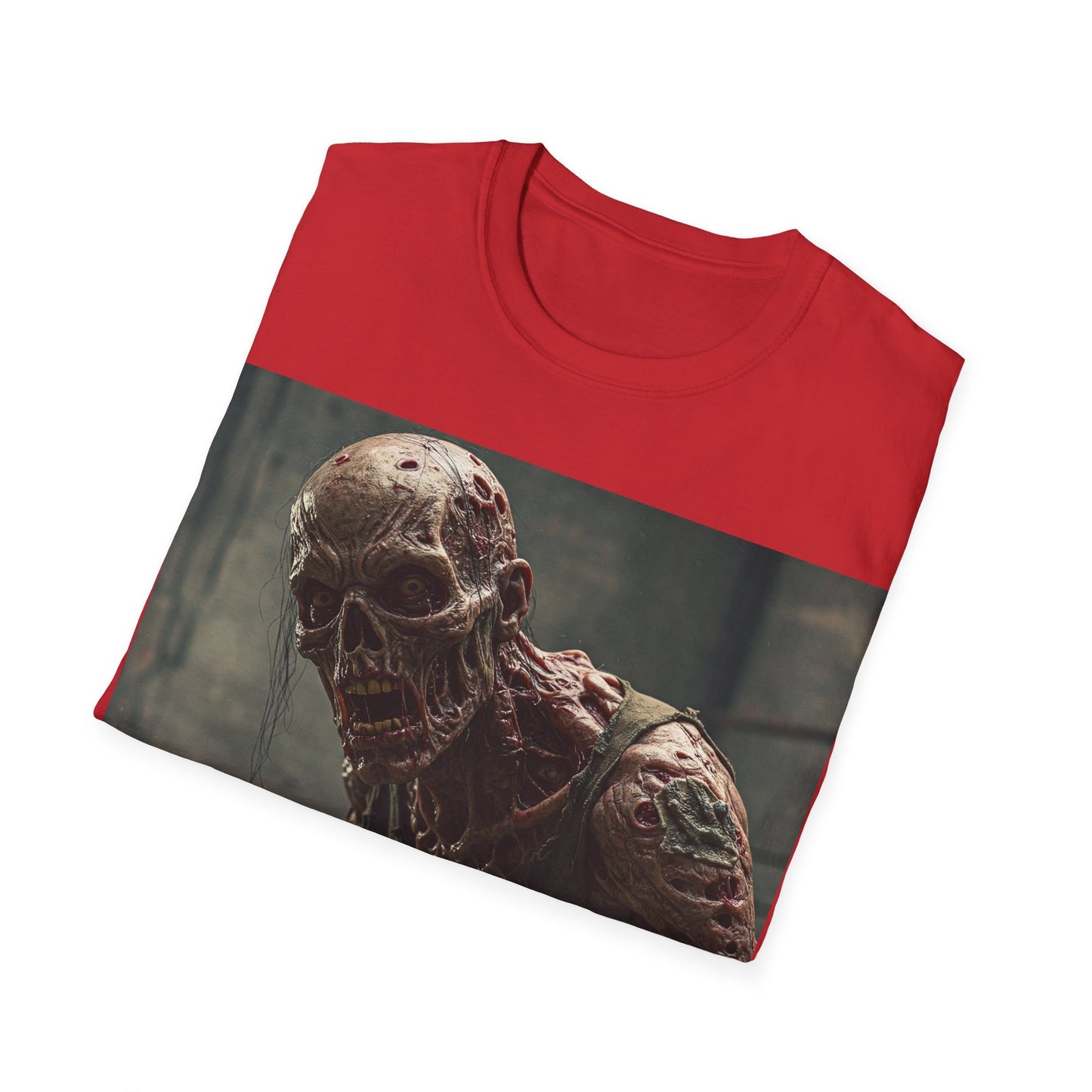 UK - Creepy Zombie Graphic Unisex T-Shirt - Perfect for Halloween and Horror Fans
