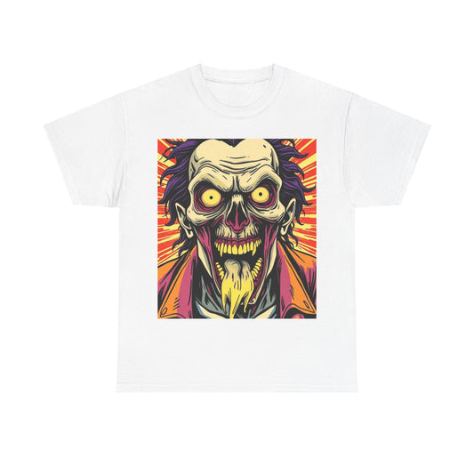 UK - Spooky Graphic Unisex Heavy Cotton Tee - Halloween Inspired Design
