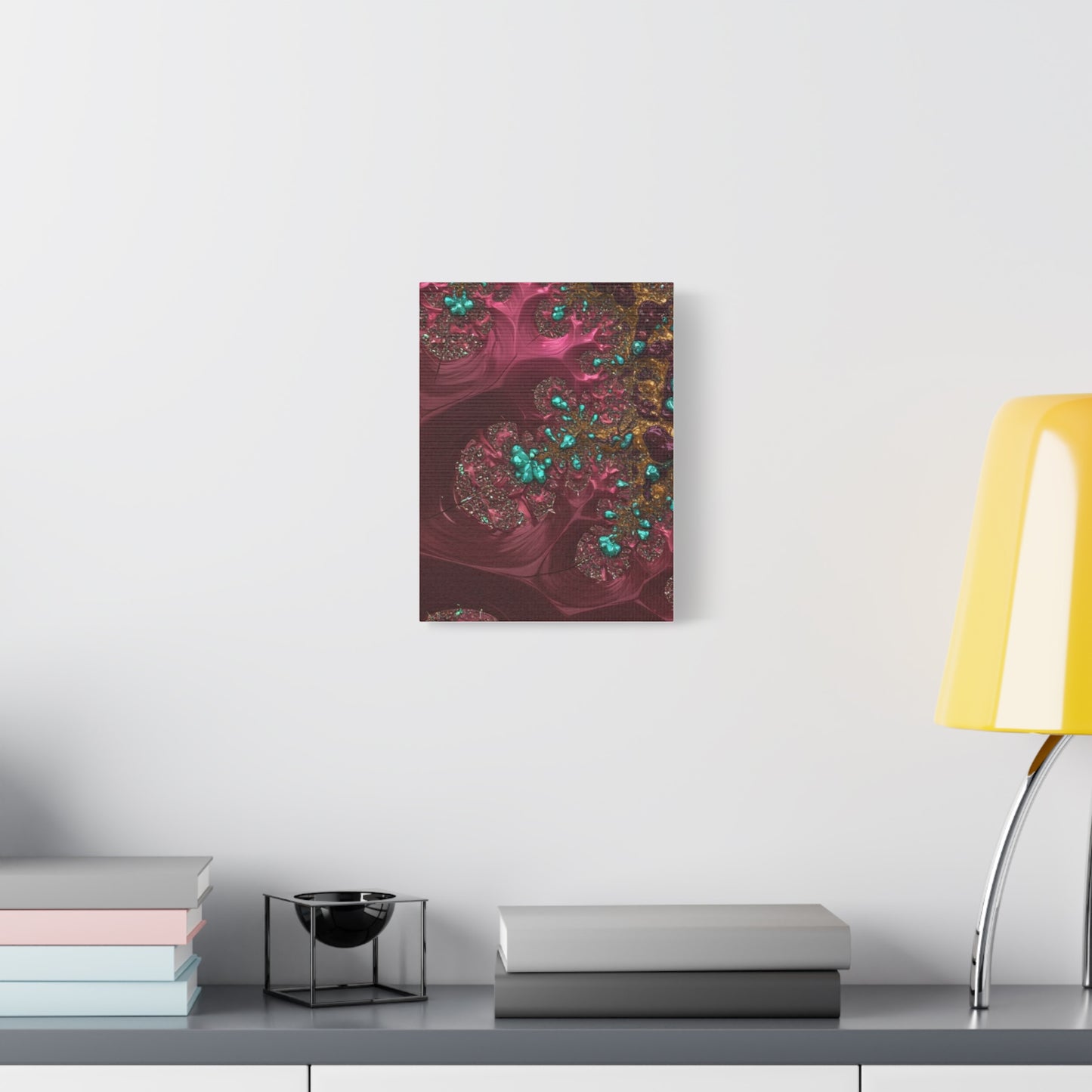 Abstract Art Canvas Print - Vibrant Fractal Design for Home Decor