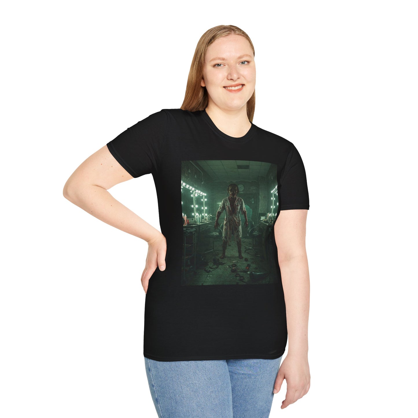Creepy Horror Unisex Softstyle T-Shirt - Perfect for Halloween