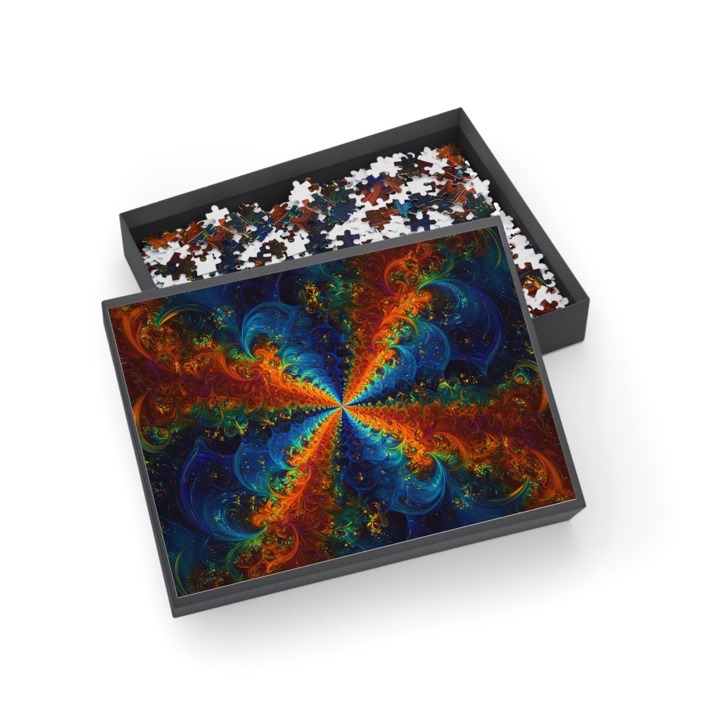 008 - Fractal Puzzle (96, 252, 500, 1000-Piece) - Fun Family Activity and Gift