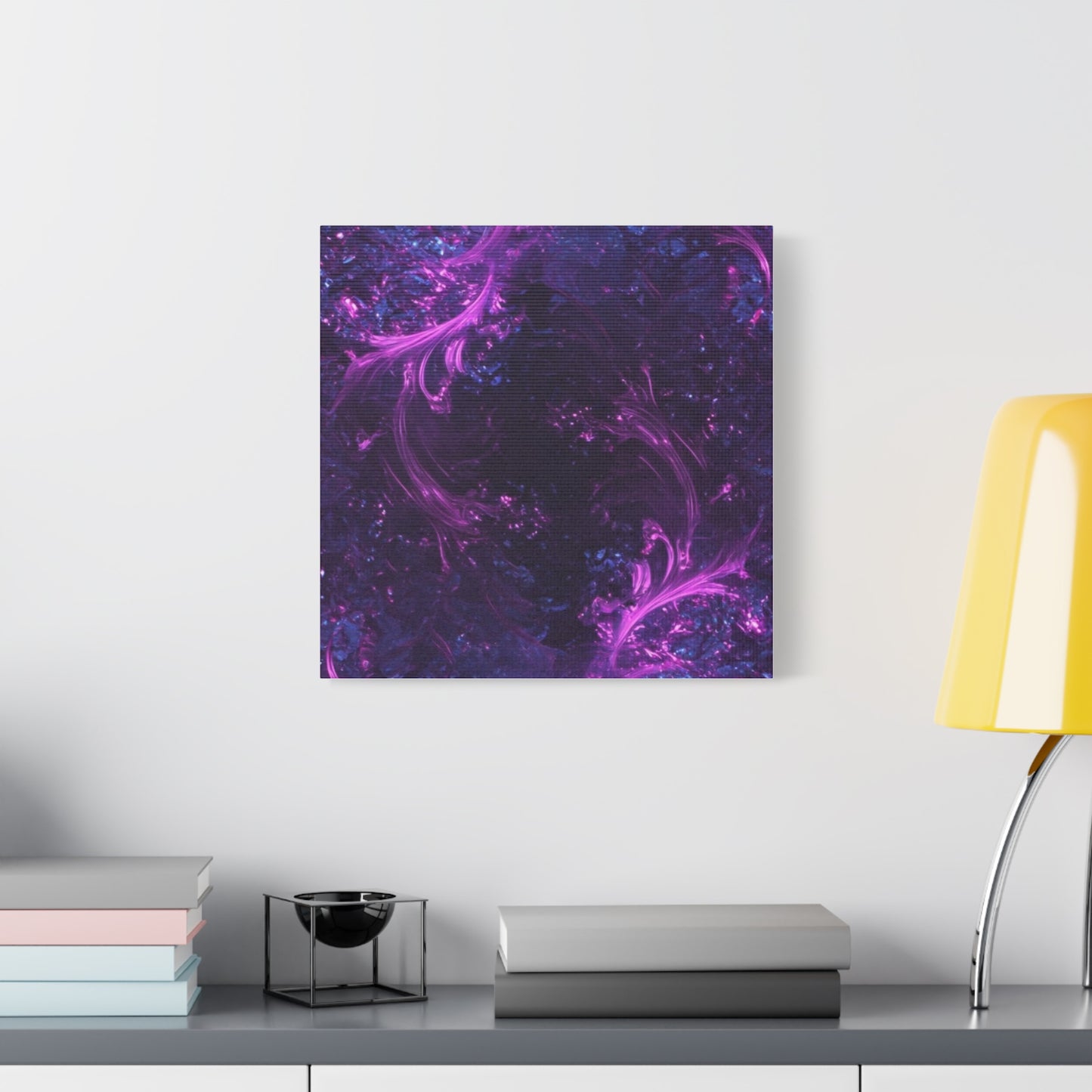 Abstract Purple Fractal Canvas Print - Artistic Wall Décor