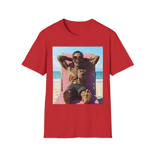 Beach Vibes Skeleton Unisex T-Shirt - Cool Summer Graphic Tee