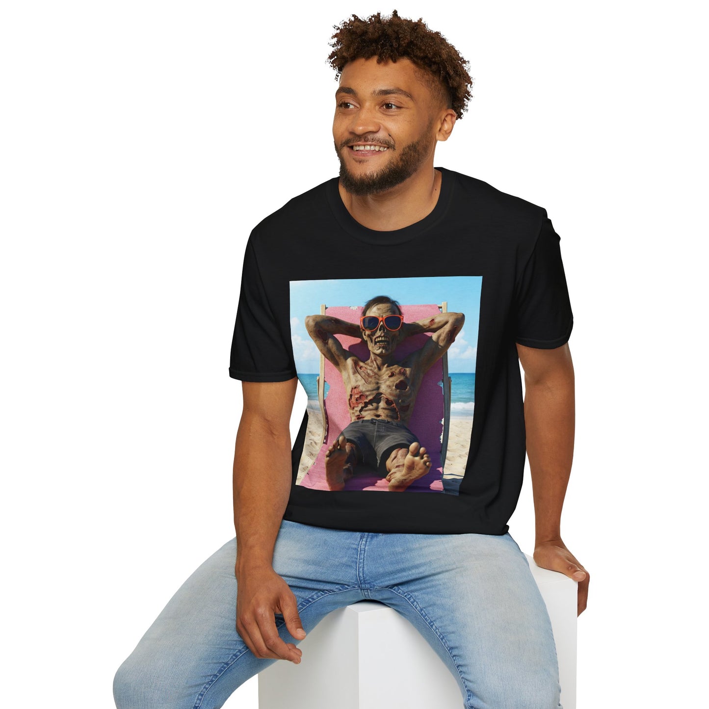 Beach Vibes Skeleton Unisex T-Shirt - Cool Summer Graphic Tee
