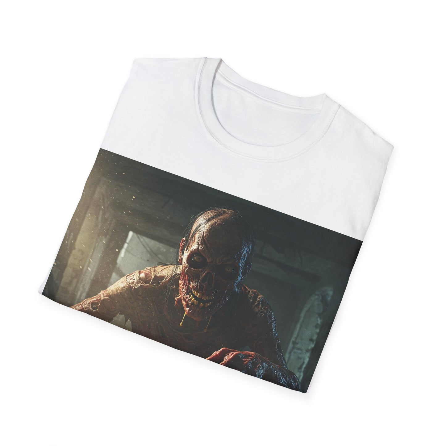 UK - Zombie Chess Apocalyptic Portrait Tee, bold, decaying zombie graphic