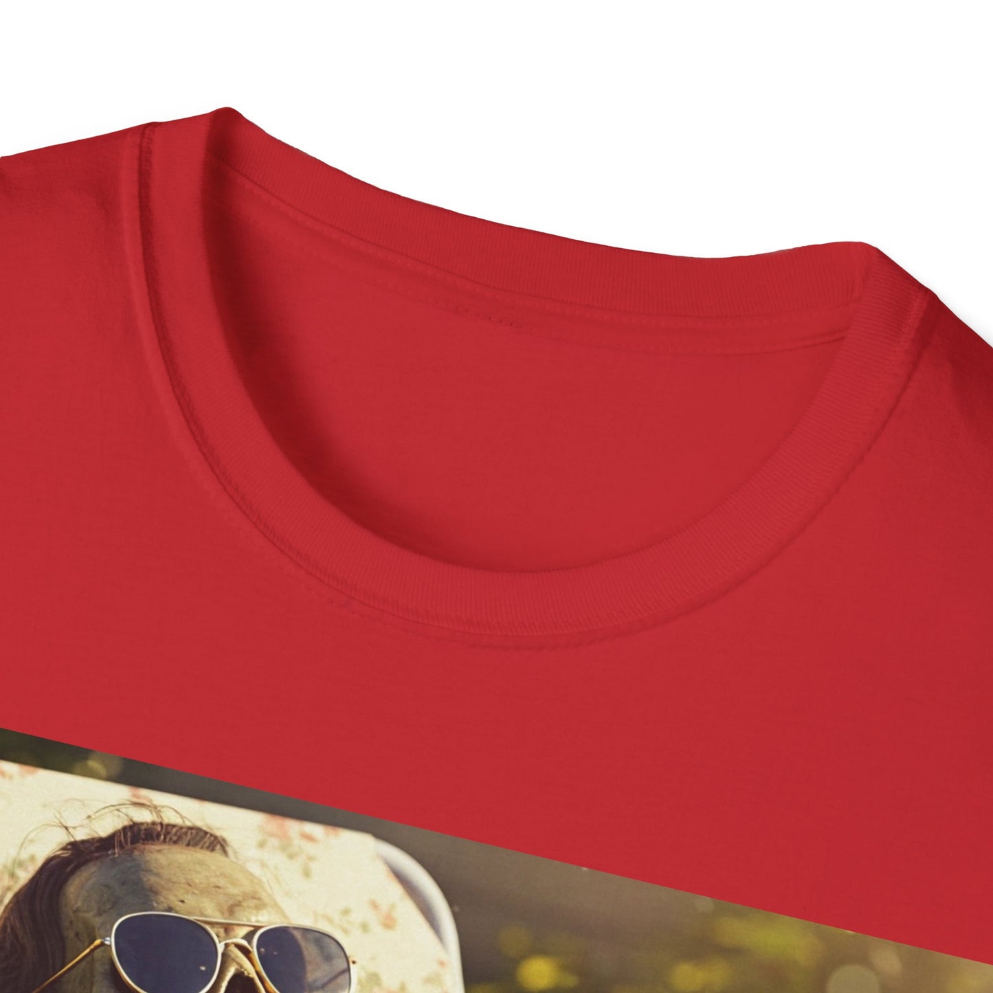 UK - Relaxing Skeleton Unisex Softstyle T-Shirt - Perfect for Halloween and Everyday Wear