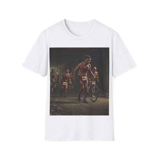 UK - Zombie Run Unisex Softstyle T-Shirt - Perfect for Halloween and Fun Runs