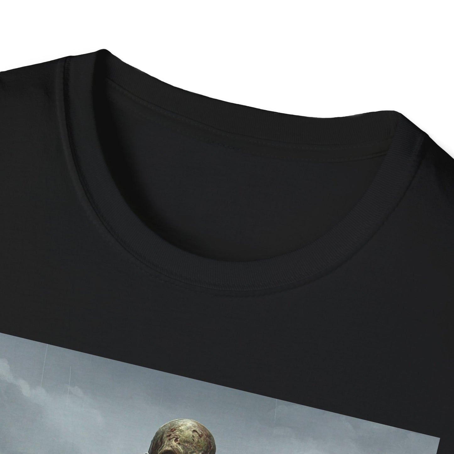 Zombie Rowboat Unisex Softstyle T-Shirt - Spooky Graphic Tee for Halloween Fans
