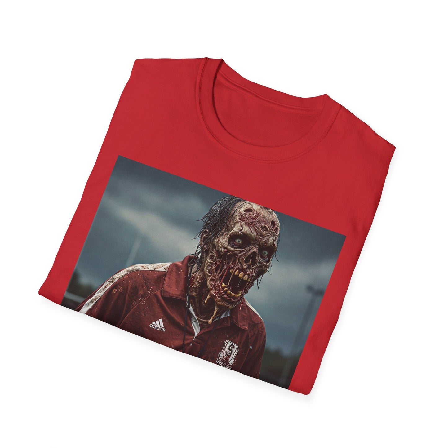 Zombie Horror Unisex Softstyle T-Shirt - Perfect for Halloween and Casual Wear