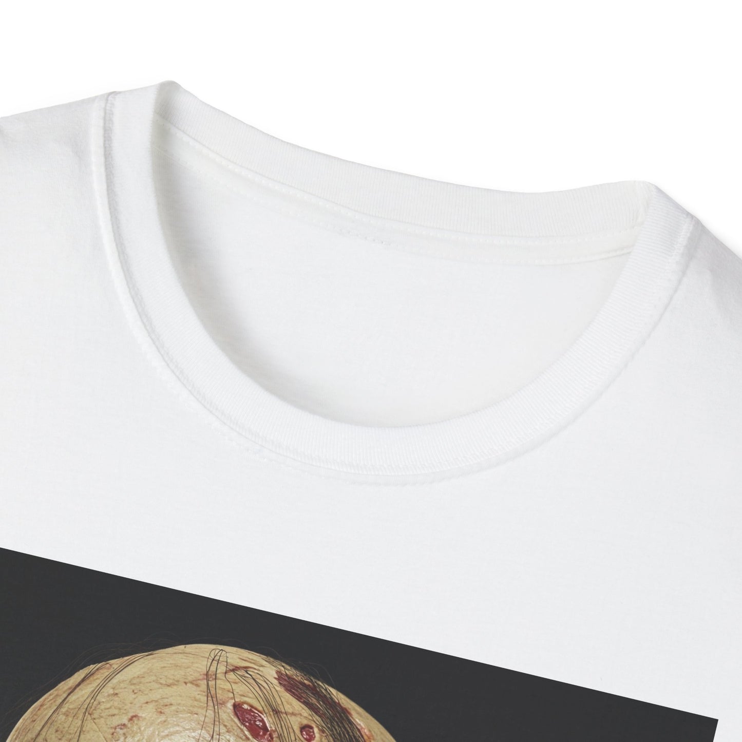 Apocalyptic Portrait Tee, bold, decaying zombie graphic