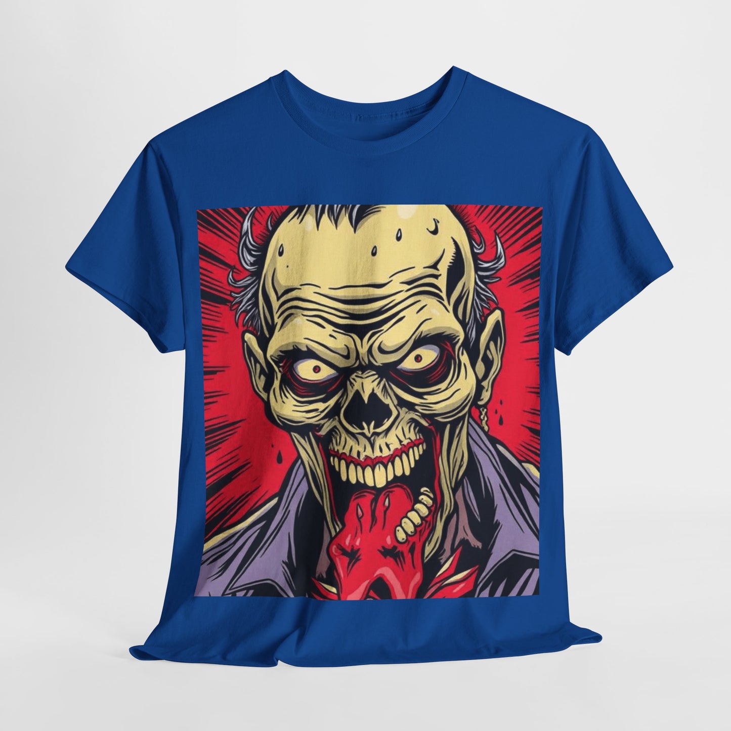 UK - Unisex Heavy Cotton Tee - Horror Skull Graphic Tee