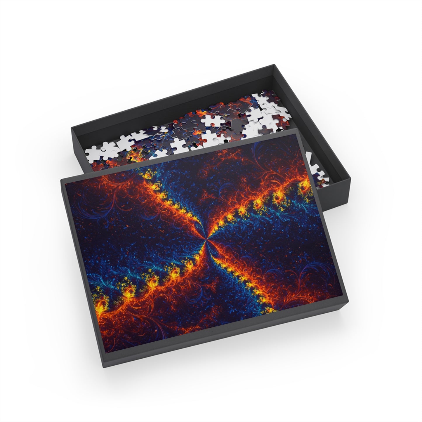 Vibrant Fractal Puzzle - 96, 252, 500, 1000-Piece Options - Perfect for Family Game Night and Gift Giving