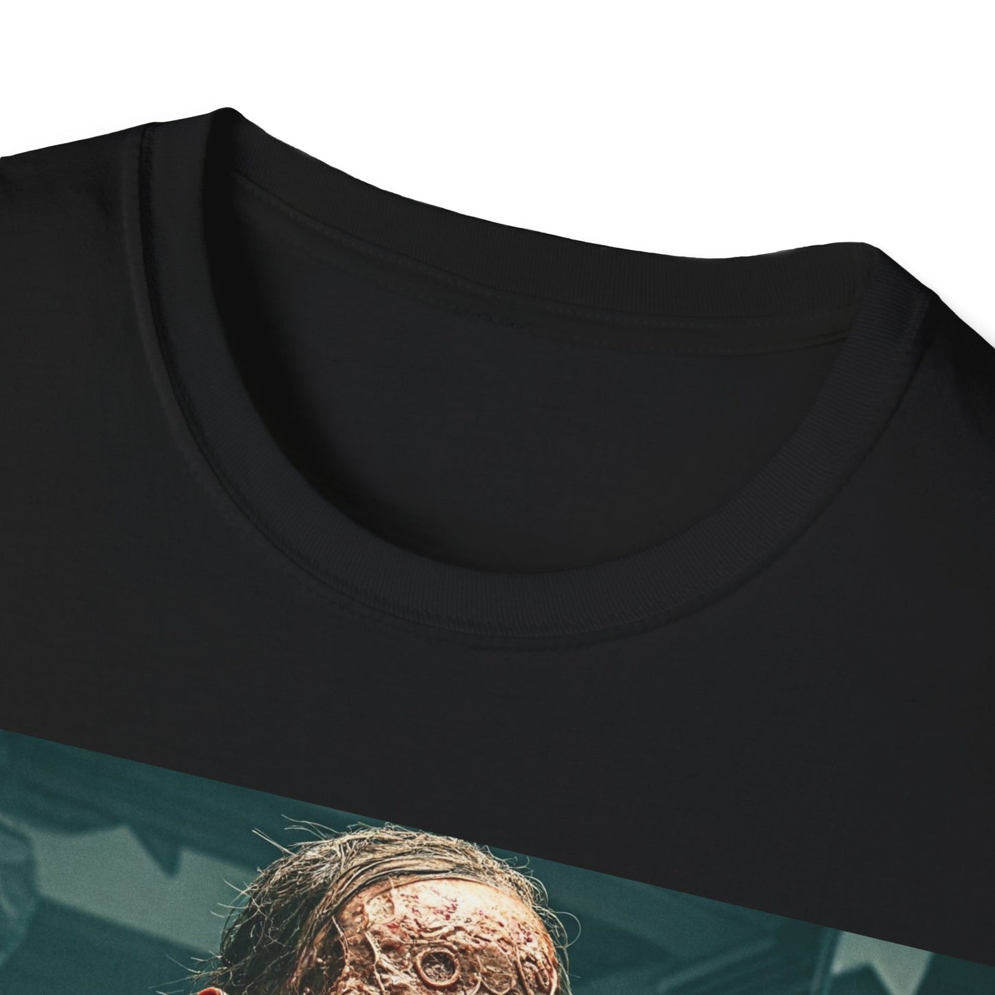 UK - Horror-Inspired Unisex Softstyle T-Shirt - Perfect for Halloween and Horror Fans