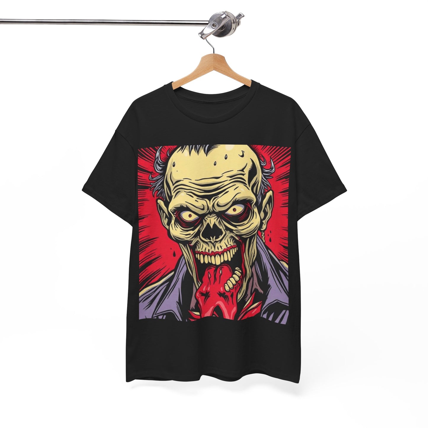 UK - Unisex Heavy Cotton Tee - Horror Skull Graphic Tee