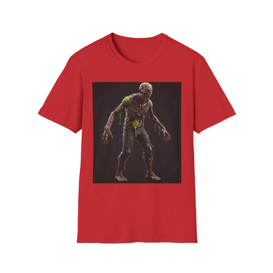Zombie Graphic Unisex Softstyle T-Shirt - Perfect for Halloween and Horror Fans