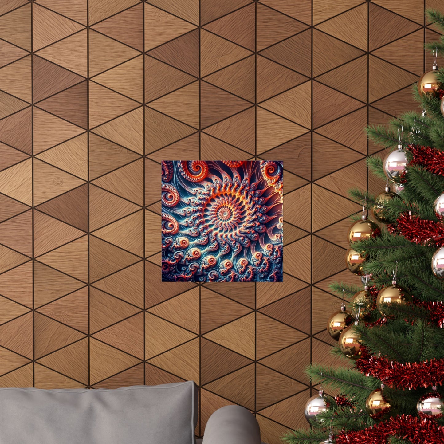Abstract Swirl Matte Vertical Posters - Artistic Home Décor for Meditation and Relaxation
