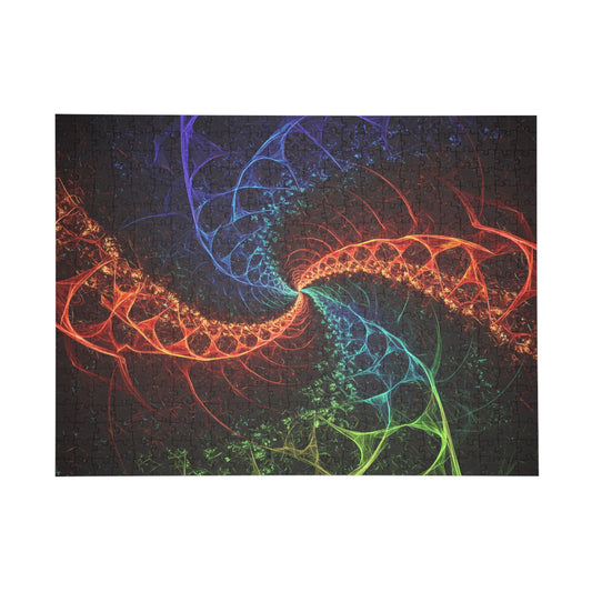 Colorful Fractal Puzzle - 96, 252, 500, 1000-Piece for Mindful Relaxation & Family Fun