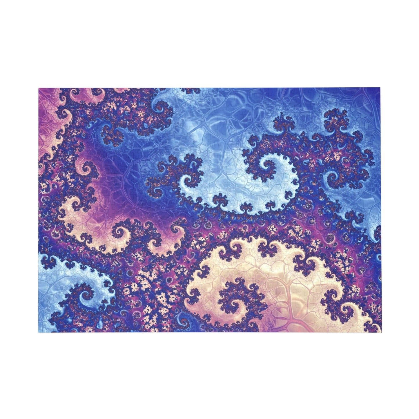 Colorful Fractal Puzzle - 96, 252, 500, 1000-Piece Options - Perfect for Family Game Night or Relaxing Activities