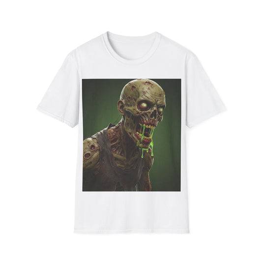 UK - Zombie Graphic Unisex Softstyle T-Shirt - Perfect for Halloween and Horror Fans