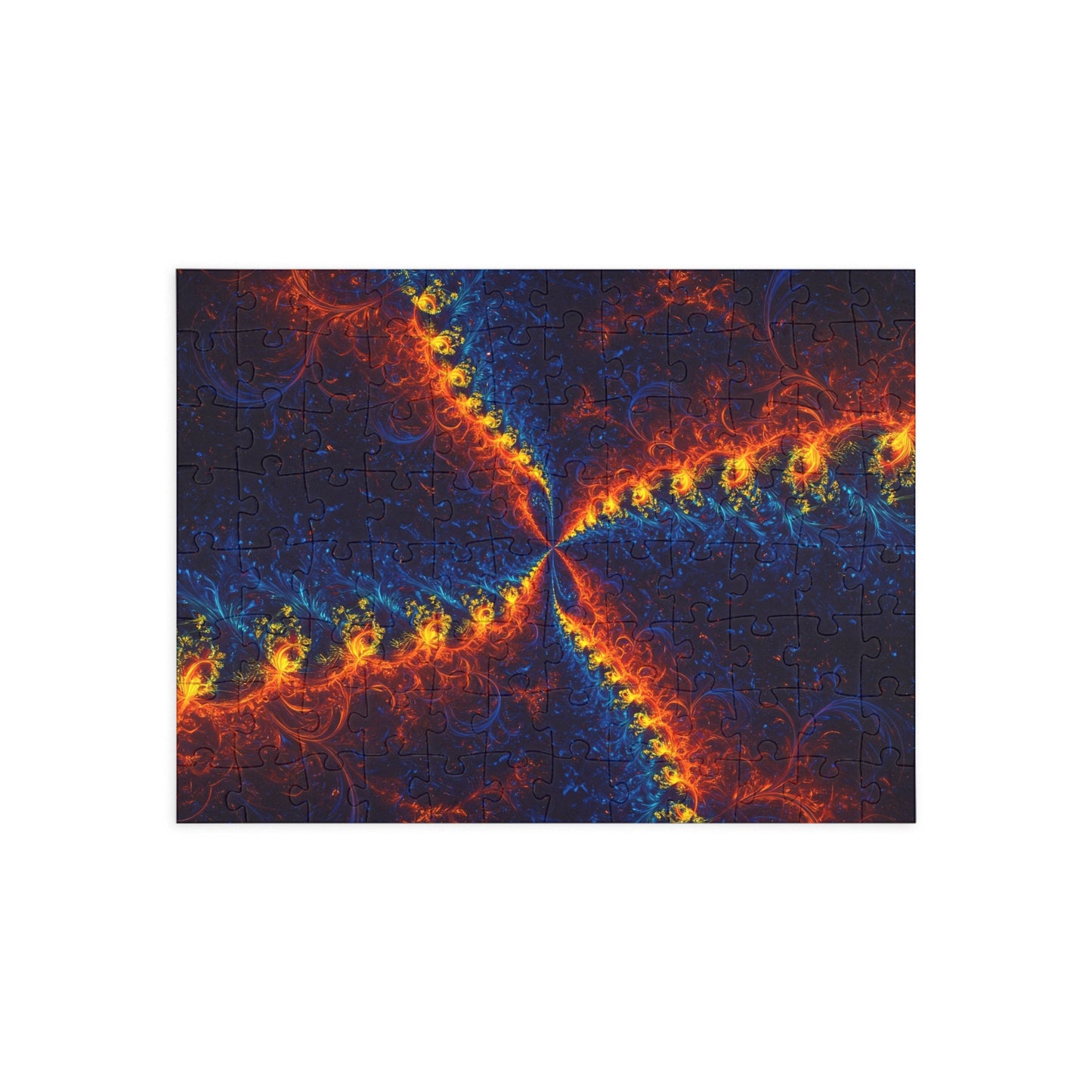 Vibrant Fractal Puzzle - 96, 252, 500, 1000-Piece Options - Perfect for Family Game Night and Gift Giving