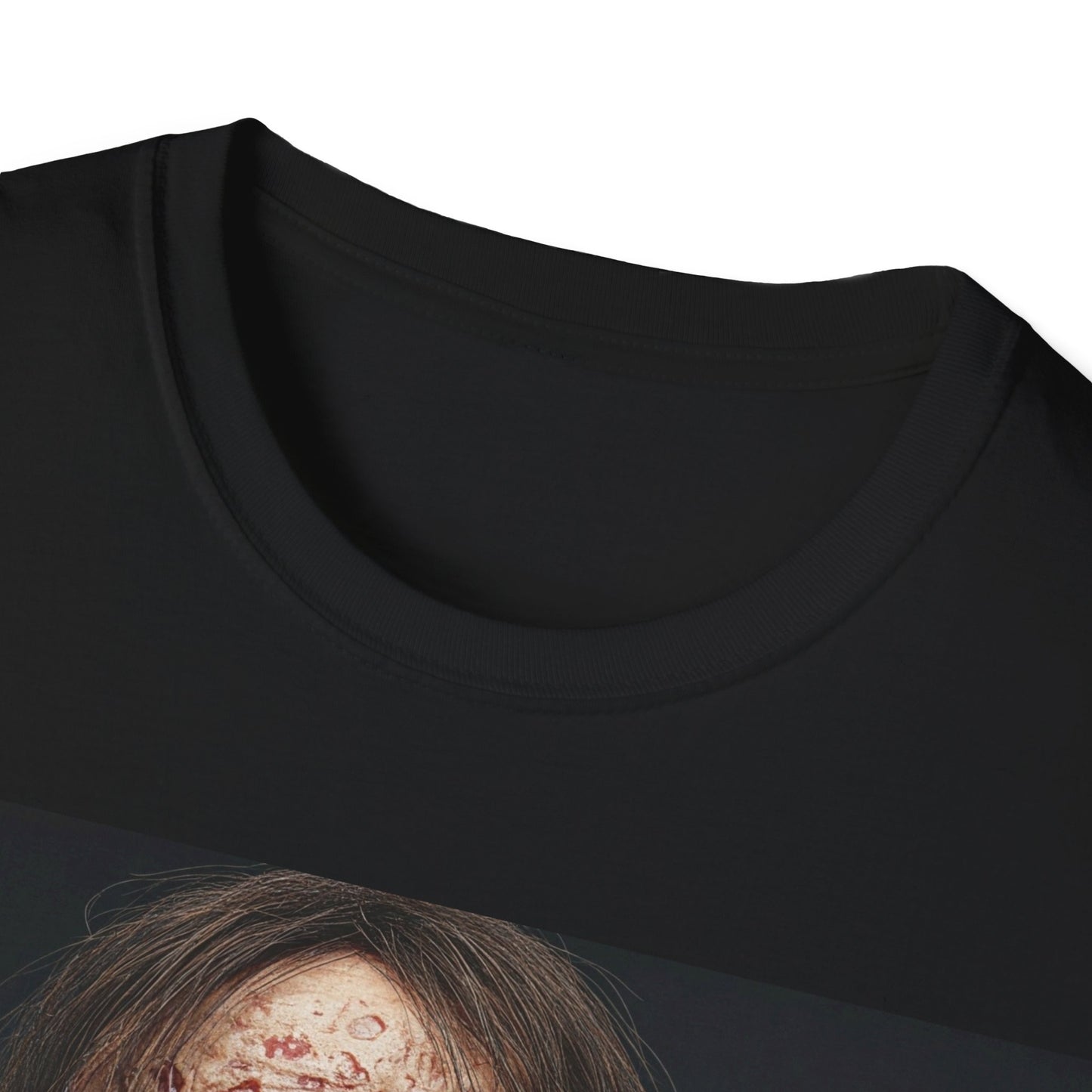 UK - Terrifying Zombie Apocalyptic Portrait Tee, bold, decaying zombie graphic