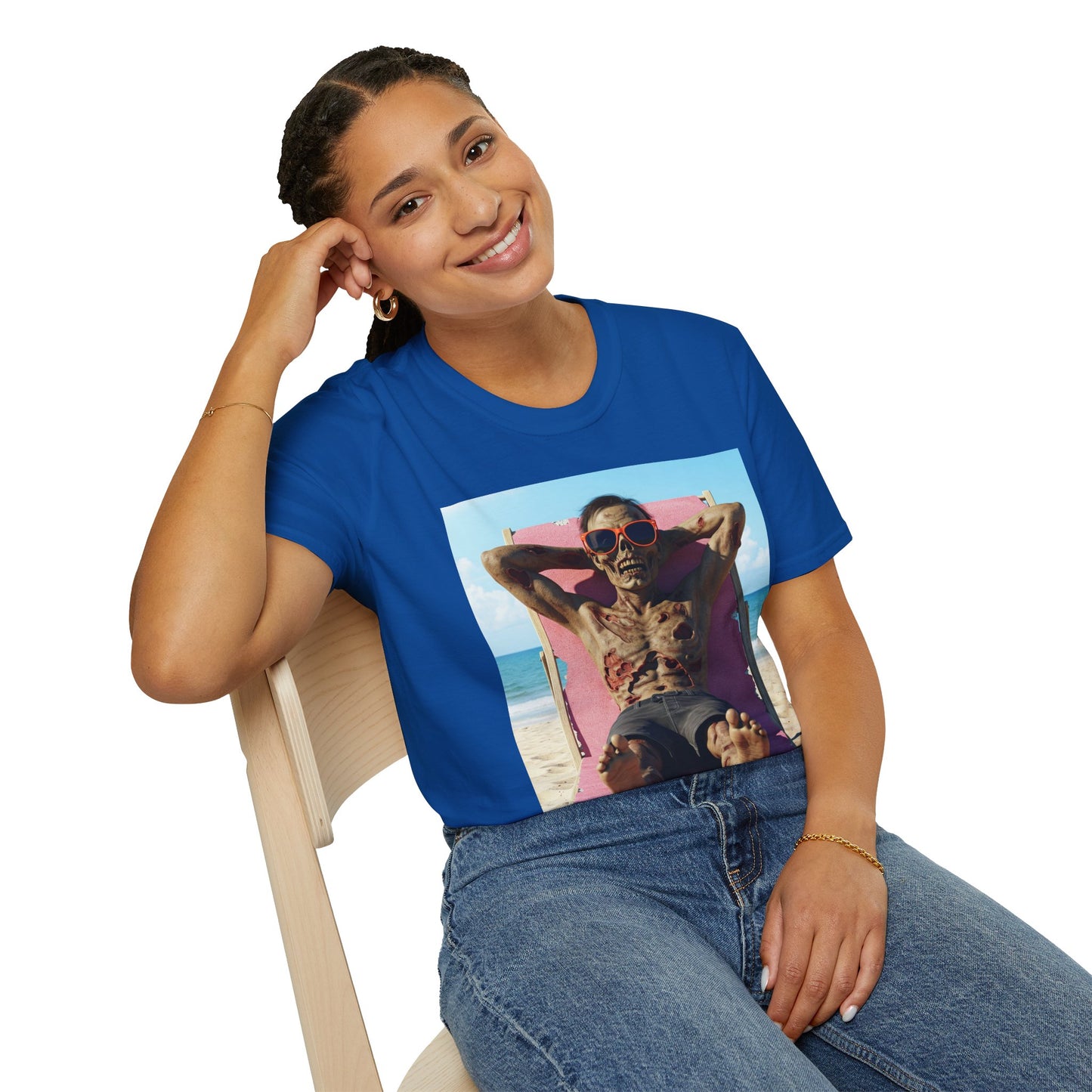 Beach Vibes Skeleton Unisex T-Shirt - Cool Summer Graphic Tee