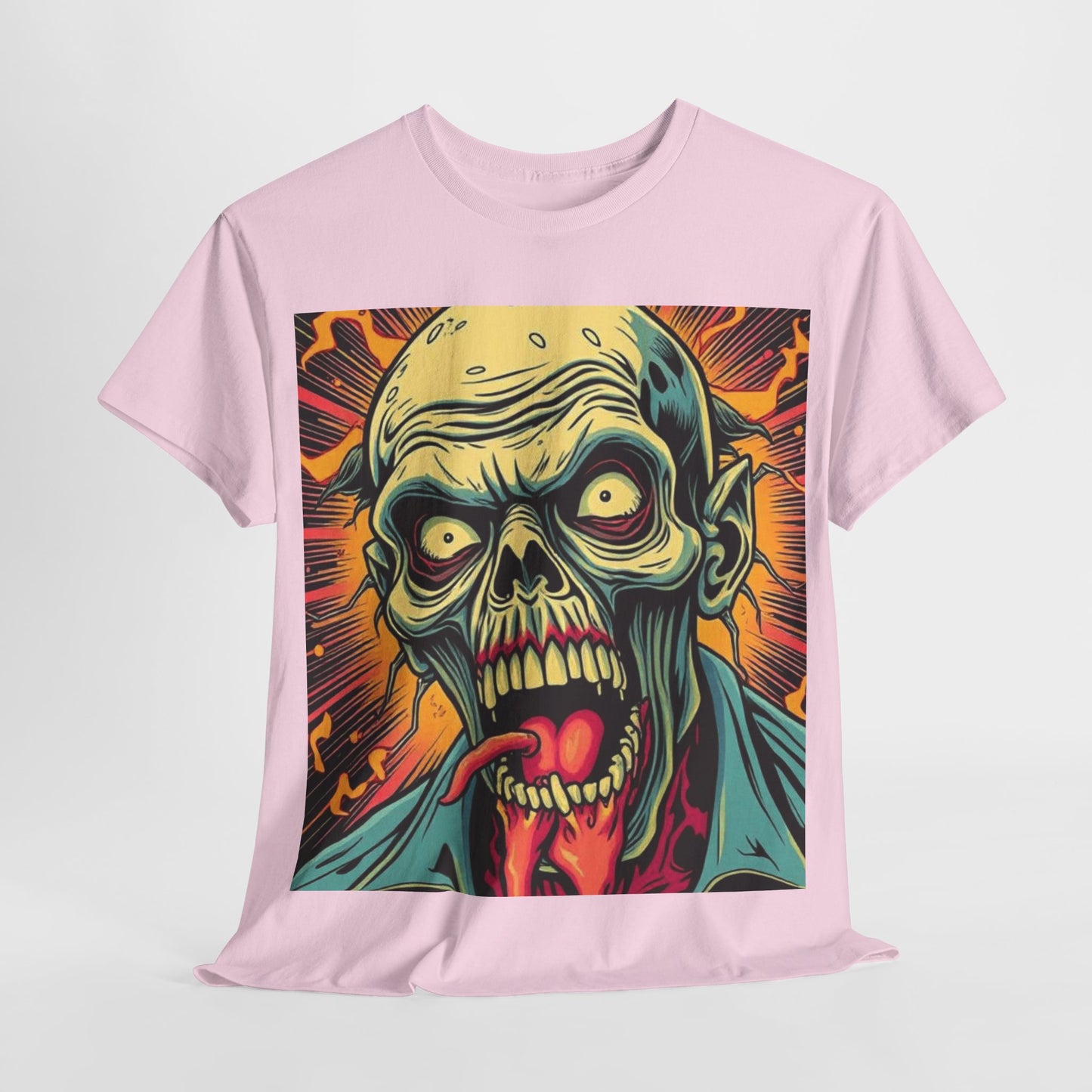 UK - Unisex Zombie Graphic Tee - Heavy Cotton T-Shirt for Horror Fans