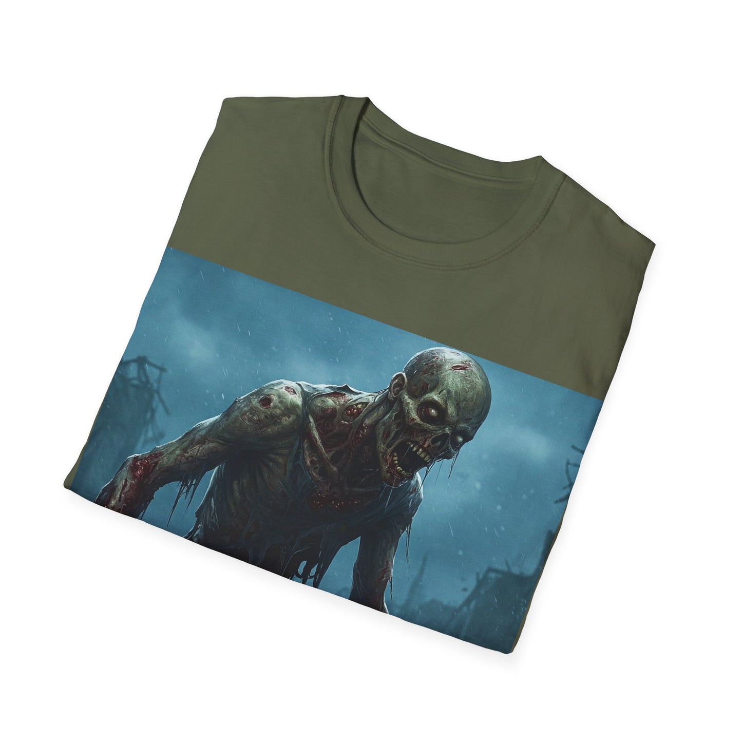 UK - Unisex Horror Graphic T-Shirt - Zombie Design for Halloween & Horror Fans