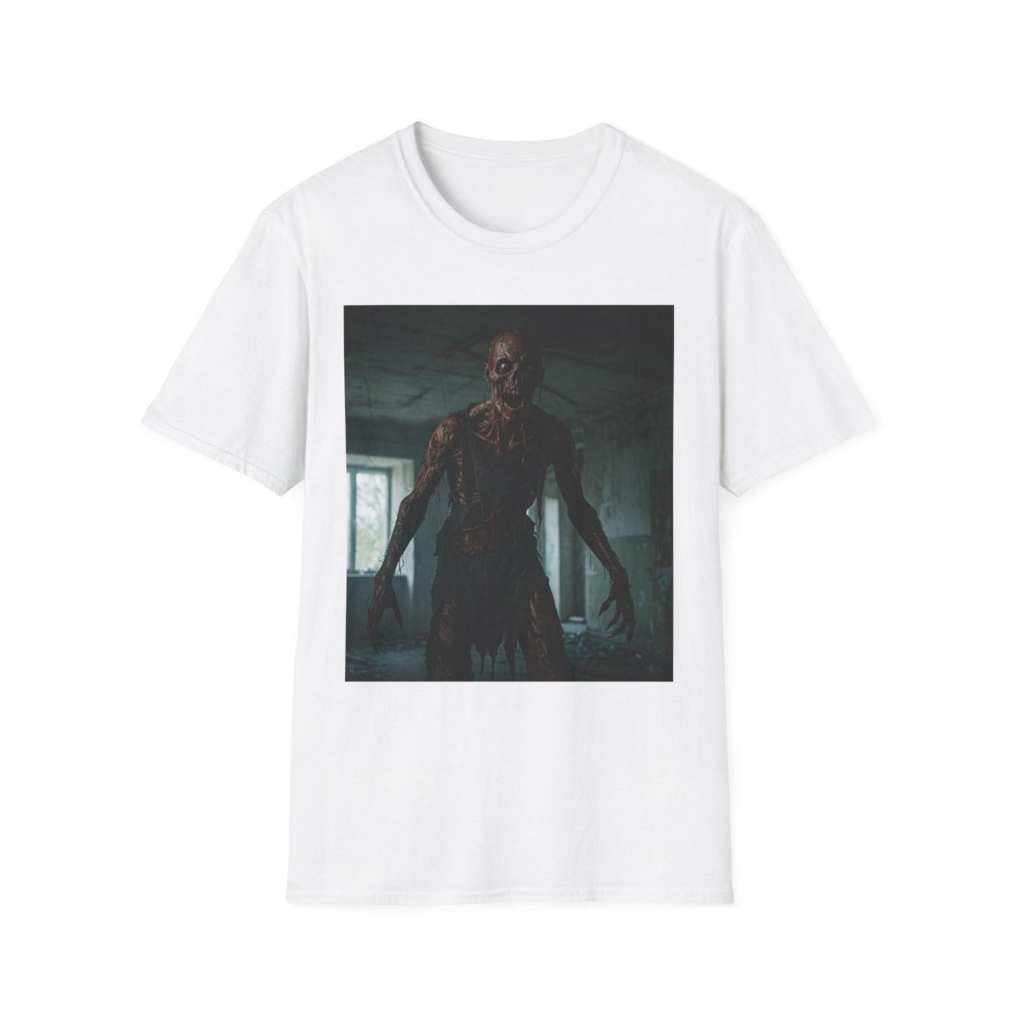 Creepy Horror Graphic Unisex T-Shirt – Perfect for Halloween and Haunted House Lovers