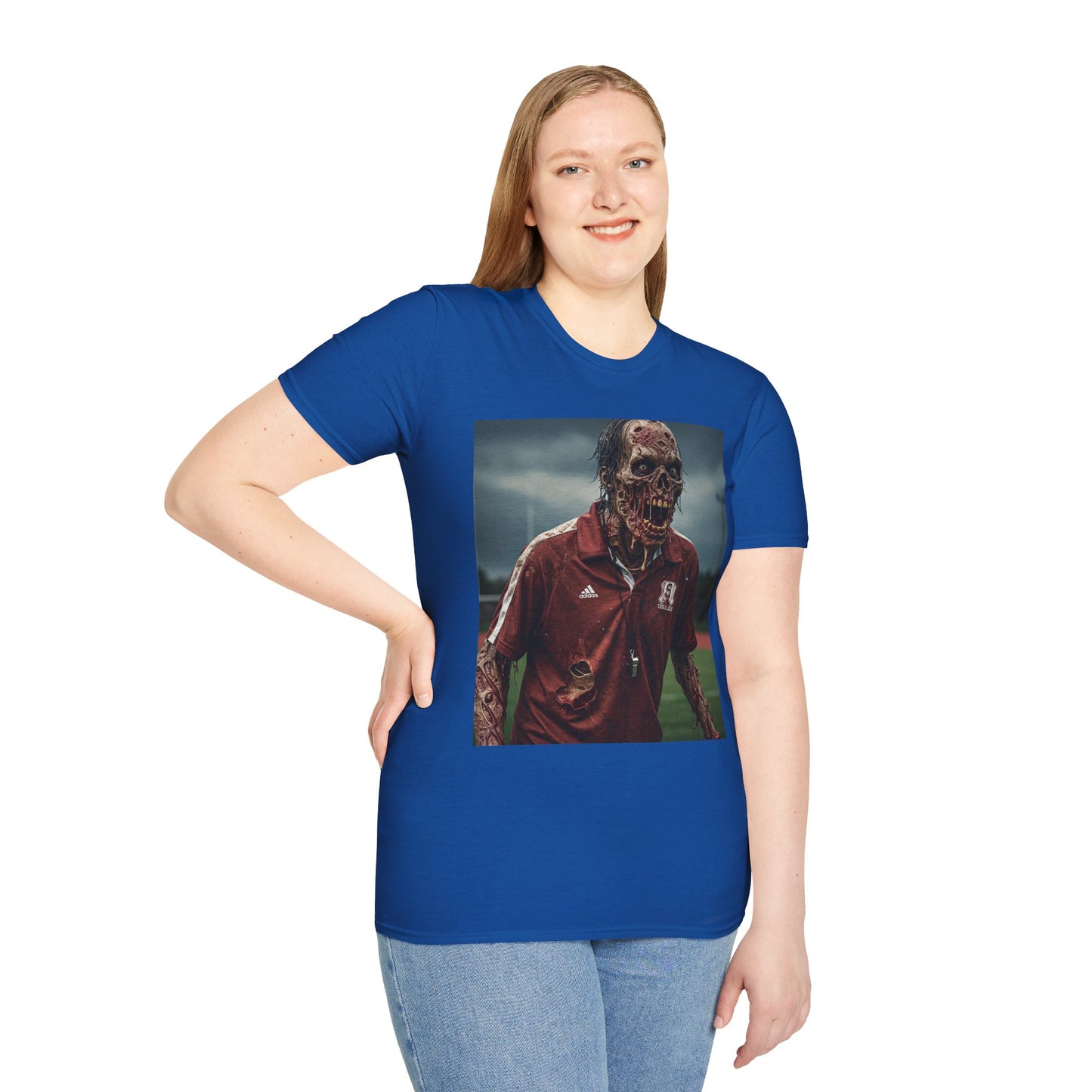 Zombie Horror Unisex Softstyle T-Shirt - Perfect for Halloween and Casual Wear