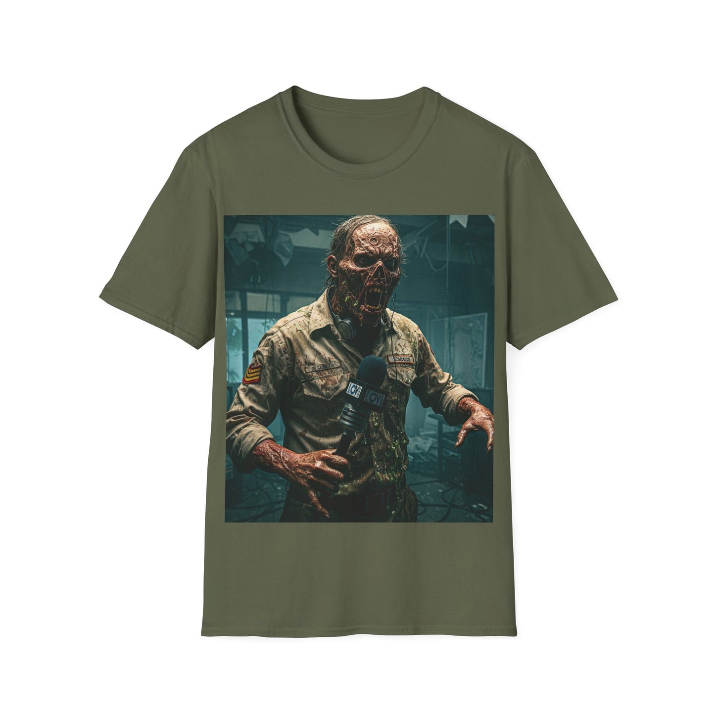 UK - Horror-Inspired Unisex Softstyle T-Shirt - Perfect for Halloween and Horror Fans