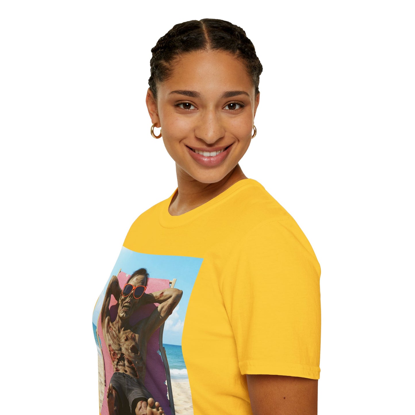 Beach Vibes Skeleton Unisex T-Shirt - Cool Summer Graphic Tee