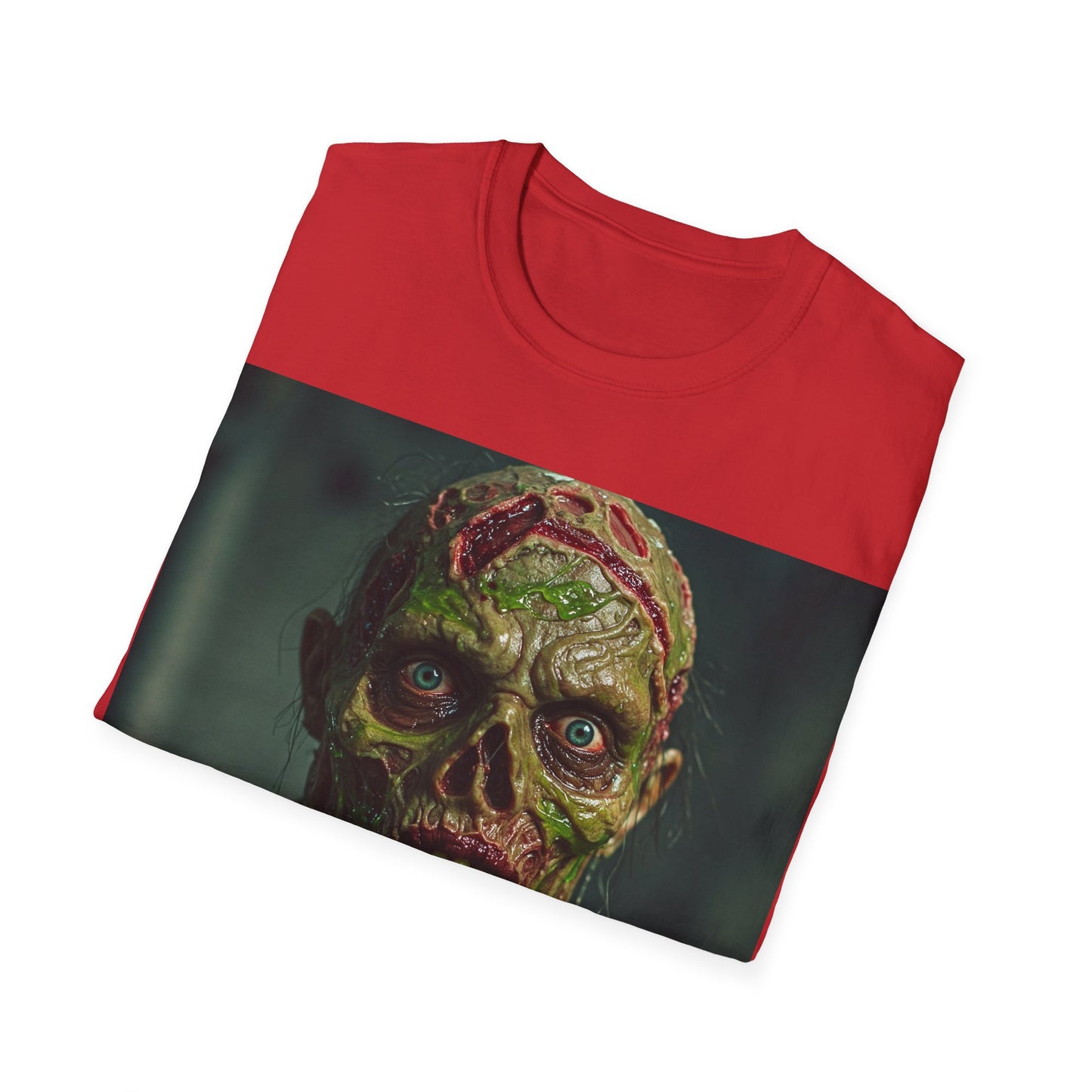 UK - Zombie Horror Apocalyptic Portrait Tee, bold, decaying zombie graphic