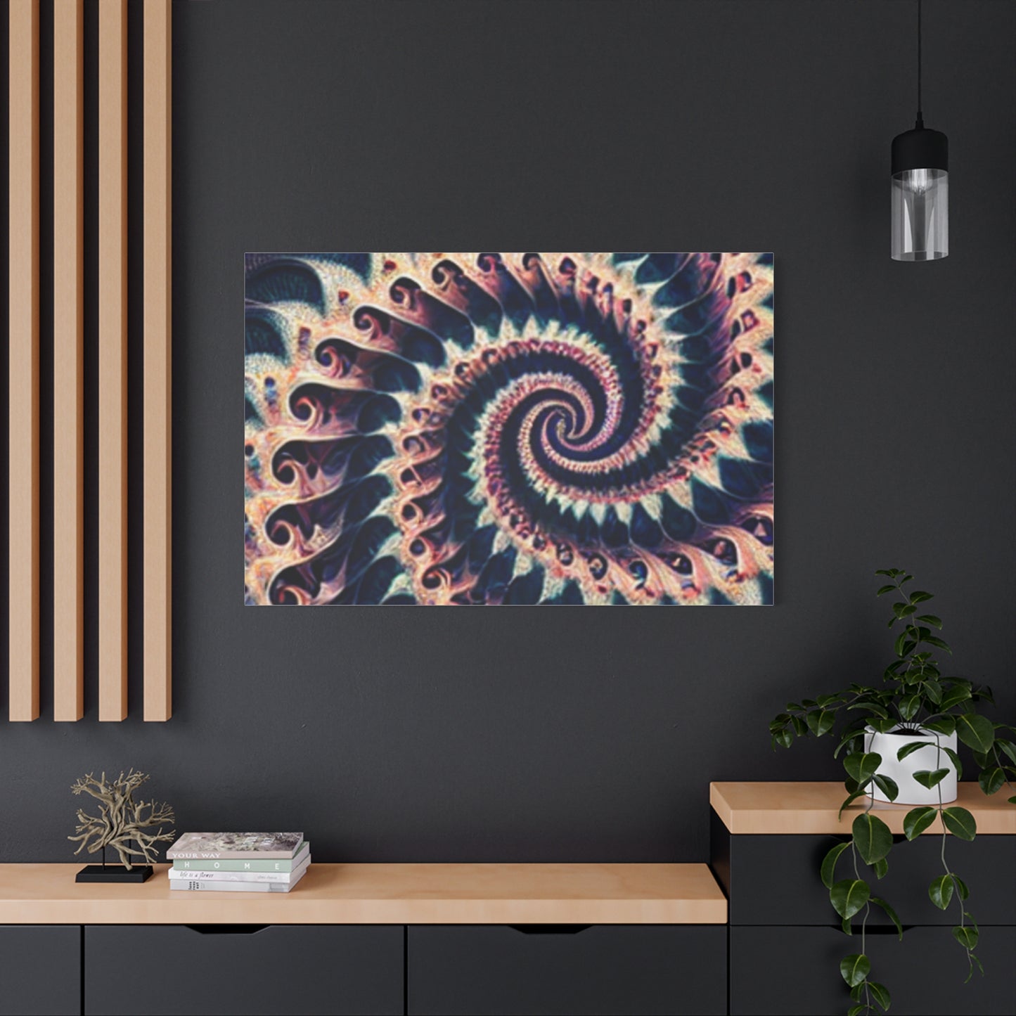 Abstract Spiral Art Canvas Print - Modern Home Decor for Art Lovers