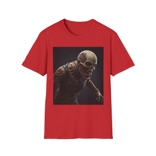Creepy Skeleton Graphic Unisex Softstyle T-Shirt - Perfect for Halloween & Horror Fans
