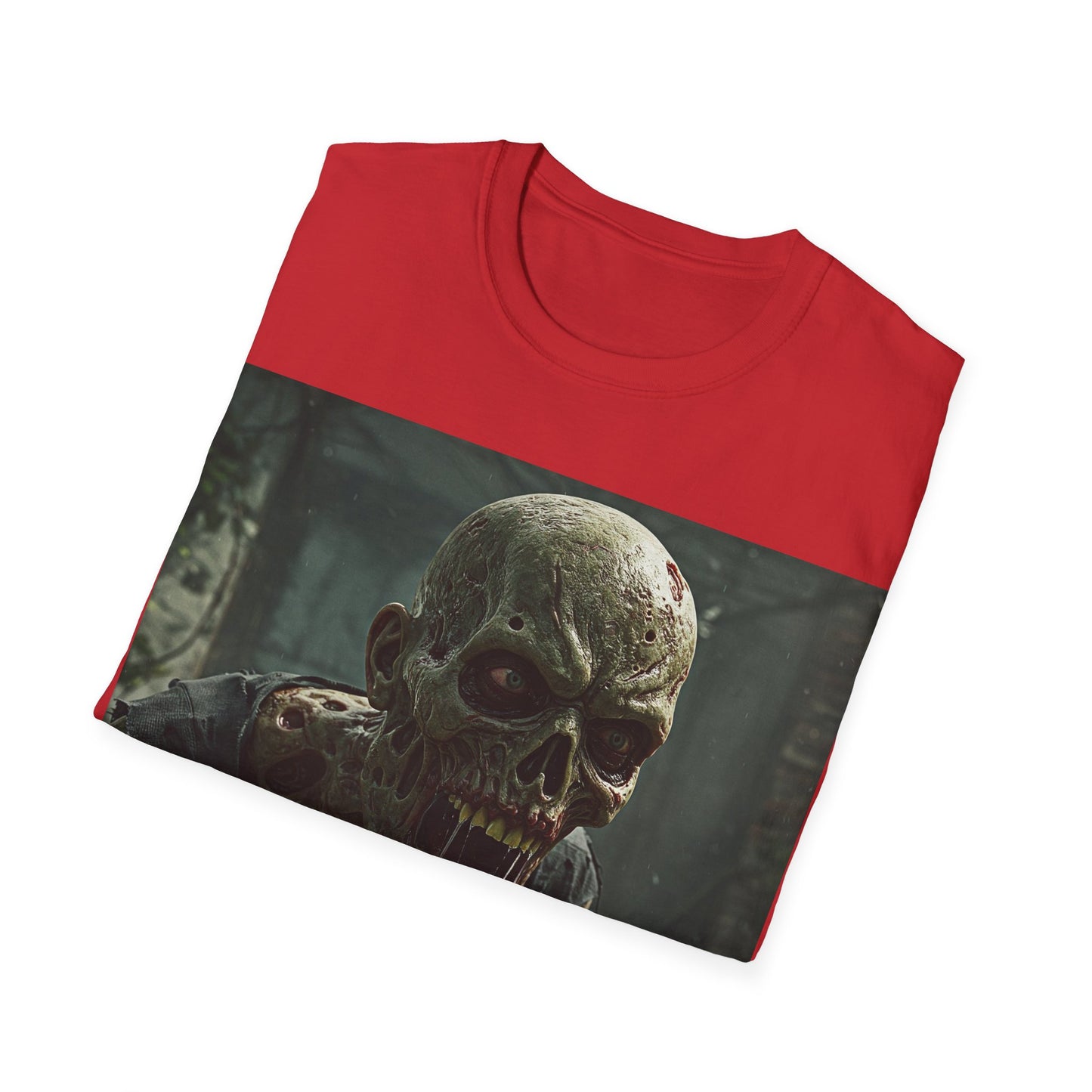 UK - Zombie Graphic Unisex Softstyle T-Shirt | Horror Apparel for Halloween & Everyday Wear